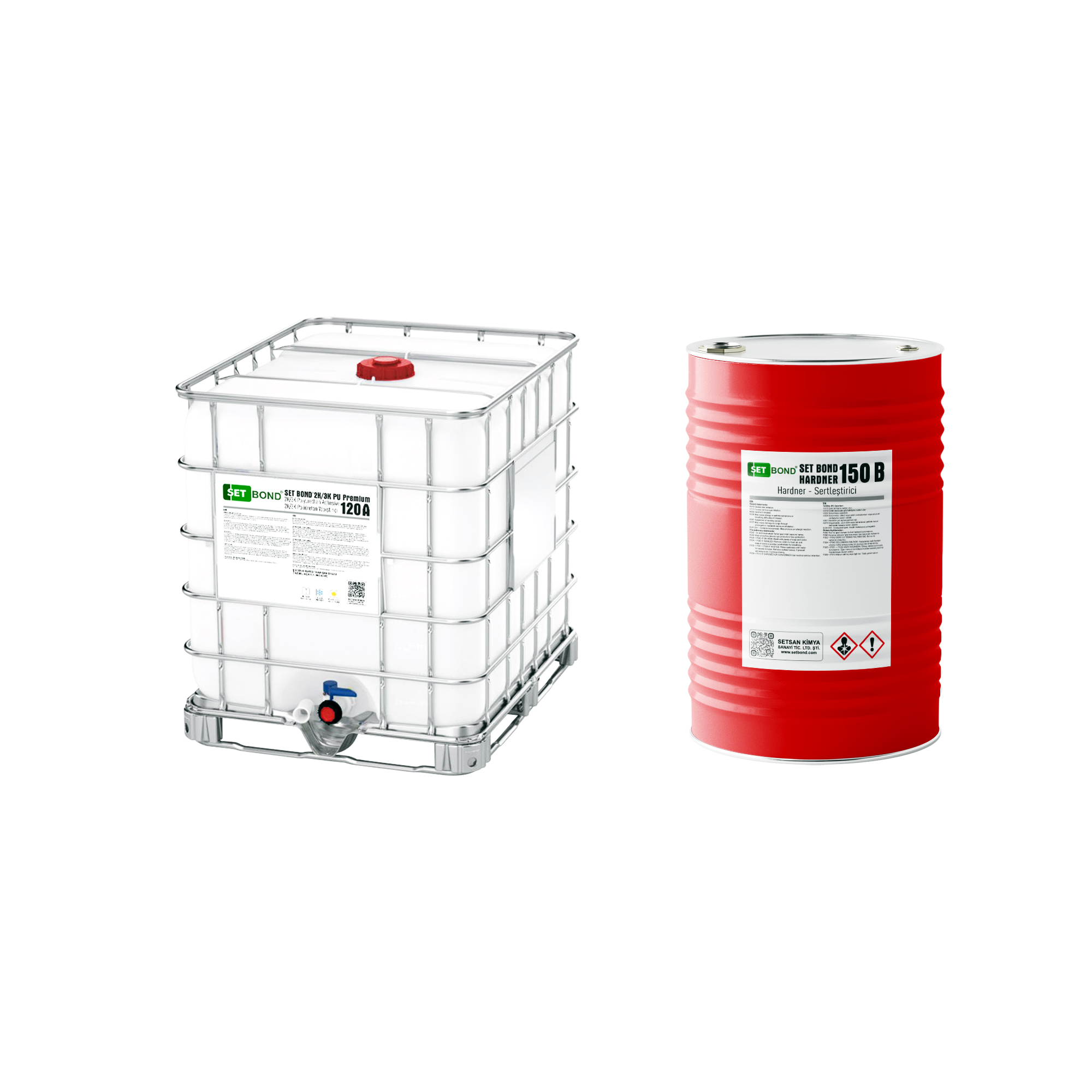 SET BOND 2K/3K PREMIUM PU 120 1400 KG IBC TANK